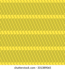 Black / yellow background with interlacing lines, abstract pattern