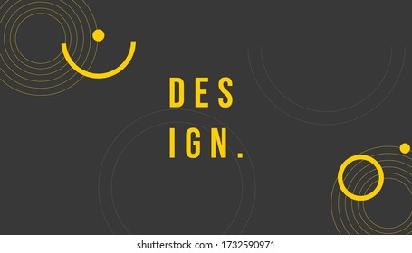 black and yellow background for poster and banner.