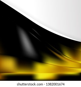 Black and Yellow Background Template Vector Illustration