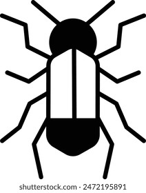 A black and yellow bug with a pencil sticking out of its back