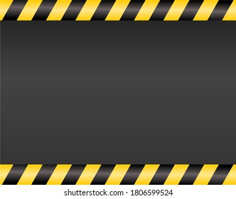 black and yellow building under construction vector background