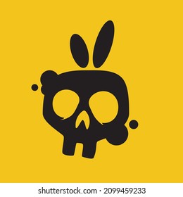 Black and Yellow Bunny Logo