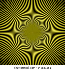 Black Yellow Burst Warning Background Vector Illustration
