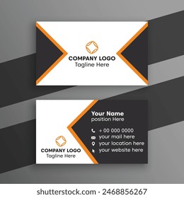 black and yellow business card template