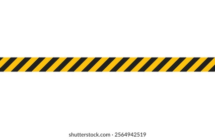 black yellow caution tape, caution sign for safety zone vector.