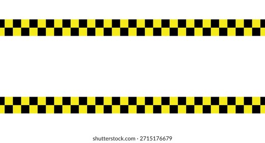Patrón de ajedrez negro y amarillo. Ilustración vectorial sin fisuras de tablero de ajedrez. Abstractas tablero de ajedrez a cuadros para el juego. Forma de rectángulo geométrico de rejilla. Bandera de la raza. Suelo de mosaico retro.