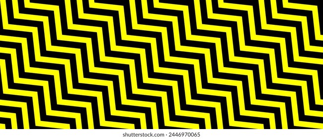 black yellow diagonal chevron seamless pattern