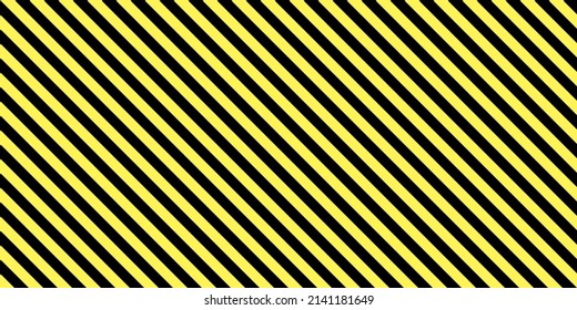 Textura vectorial de franja diagonal negra y amarilla. Patrón de franjas diagonales.