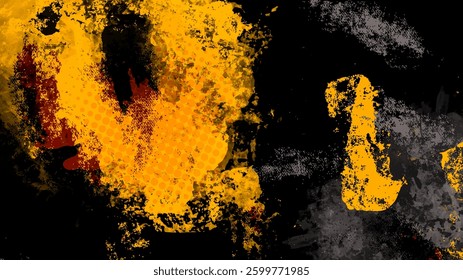 Black and yellow dirty grunge texture background	vector.