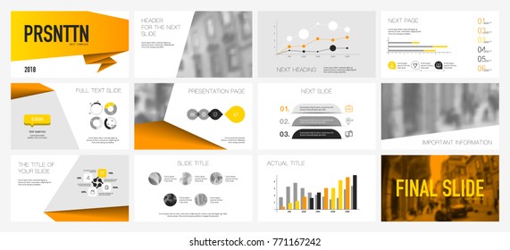 Black and Yellow elements on a white background. This template is the best as a business presentation, used in marketing and advertising, the annual report, flyer and banner