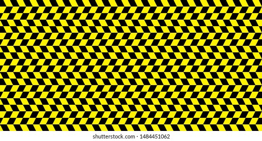 Black and Yellow Geometric grid background Modern seamless abstract vector texture