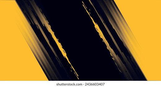 Fondo abstracto negro y amarillo del grunge