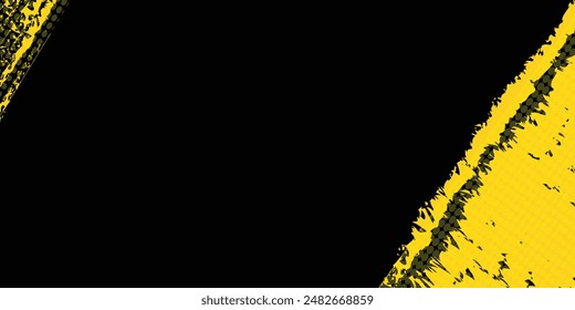 Black and yellow grunge abstract background image above and use it as your wallpaper, poster and banner design