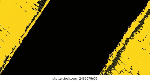 Black and yellow grunge abstract background image above and use it as your wallpaper, poster and banner design