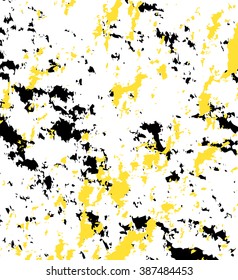 Black yellow grunge background. Vector illustration