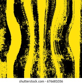 Black yellow grunge background. Vector illustration