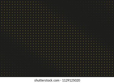Black and yellow halftone background. Vector illustration 