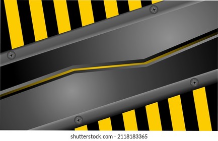 black and yellow line background illustration vector