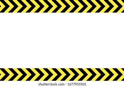 Black and yellow line striped background. Caution tape