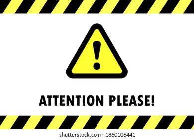 Black and yellow line striped background. Caution tape