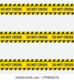 Black and yellow line striped. vector illustration