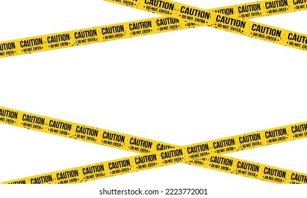Black and yellow line striped. Warning tapes. Danger signs. Caution ,Barricade tape, Do not cross, police, scene barrier tape.Vector illustration