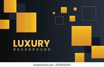 Black Yellow Luxury Background Design Banner Presentation Poster Wave Pattern