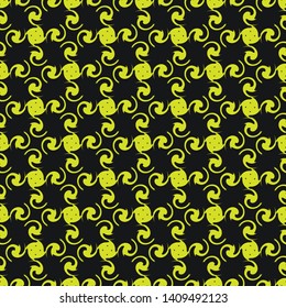 Black and Yellow pattern. Trendy luxury product branding template with label pattern for packaging. Vector design.
