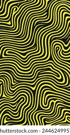 Patrón negro y amarillo Historias de Vertical Diseño Vector Fondo