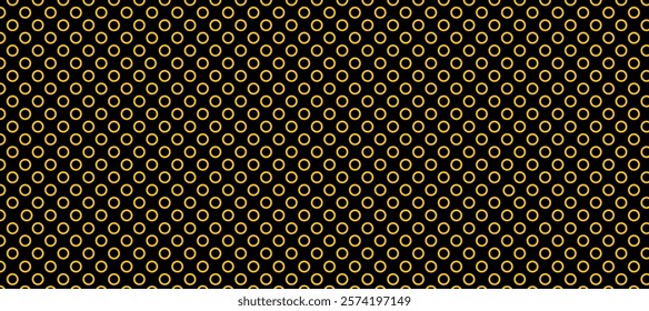 Black and yellow polka dots pattern background