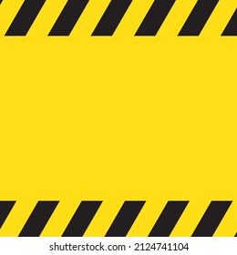 Black and yellow safety line background vector
