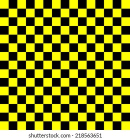 black and yellow squares, repeating in a uniform square - vector