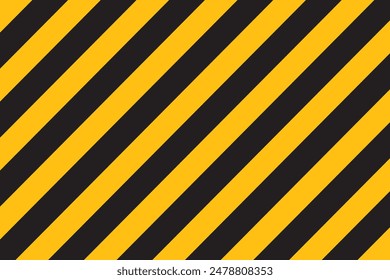 Fondo negro y amarillo de rayas. Peligro negro y amarillo, fondo rectangular de línea de franjas de advertencia. Fondo de pantalla de Industrial, líneas y fondo de textura diagonal.