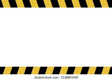 Black and yellow stripes. caution tape Vector.