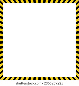 Black and Yellow stripes outer border for Halloween