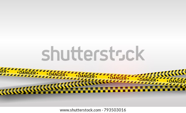 Black and yellow stripes set. Warning tapes.\
Danger signs.  Caution ,Barricade tape, Do not cross, police, scene\
barrier tape. Vector flat style cartoon illustration isolated on\
background