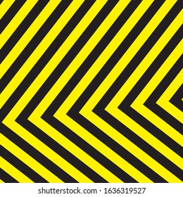 Black And Yellow Stripes Surface As Warning Or Danger Pattern