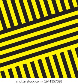 Black And Yellow Stripes Surface As Warning Or Danger Pattern
