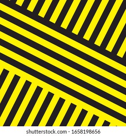 Black And Yellow Stripes Surface As Warning Or Danger Pattern