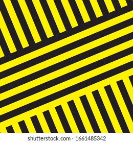 Black And Yellow Stripes Surface As Warning Or Danger Pattern