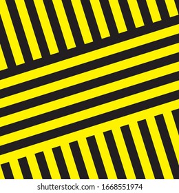 Black And Yellow Stripes Surface As Warning Or Danger Pattern