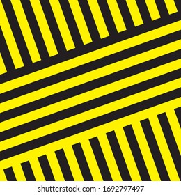 Black And Yellow Stripes Surface As Warning Or Danger Pattern