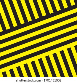 Black And Yellow Stripes Surface As Warning Or Danger Pattern