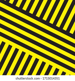 Black And Yellow Stripes Surface As Warning Or Danger Pattern