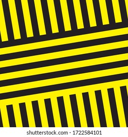 Black And Yellow Stripes Surface As Warning Or Danger Pattern