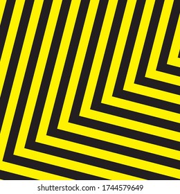 Black And Yellow Stripes Surface As Warning Or Danger Pattern