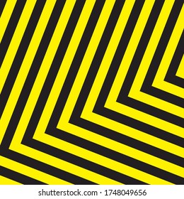 Black And Yellow Stripes Surface As Warning Or Danger Pattern