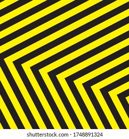 Black And Yellow Stripes Surface As Warning Or Danger Pattern