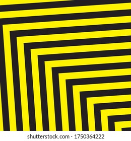 Black And Yellow Stripes Surface As Warning Or Danger Pattern