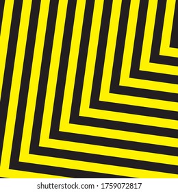 Black And Yellow Stripes Surface As Warning Or Danger Pattern